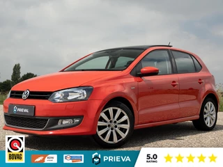 Volkswagen Polo 1.2 Easyline|Pano|Volledige Onderhoudshistorie| Nieuwe D-ketting|Apple & Android|Stoelverwarming|