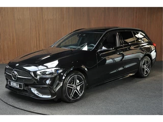 Mercedes-Benz C-Klasse Estate 300e AMG Line Panodak HUD Leer 360° Burmester Memory seats Distronic+ Matrix LED Laser Navi LED Nightpack PTS Ambient Elekt. achterklep Elektr. trekhaak Climate voor & achter LM velgen BTW auto!