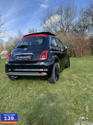 Fiat 500 1.2 ltr. van 2016 met schuifdak