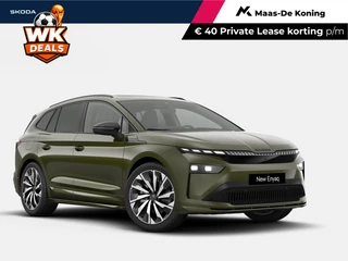 Hoofdafbeelding Škoda Enyaq iV Škoda Enyaq iv Business Edition Elektromotor 210 kW / 286 PK SUV 21'' velgen | Panoramisch schuif/kanteldak | wegklapbare trekhaak | 3000,- inruilvoordeel