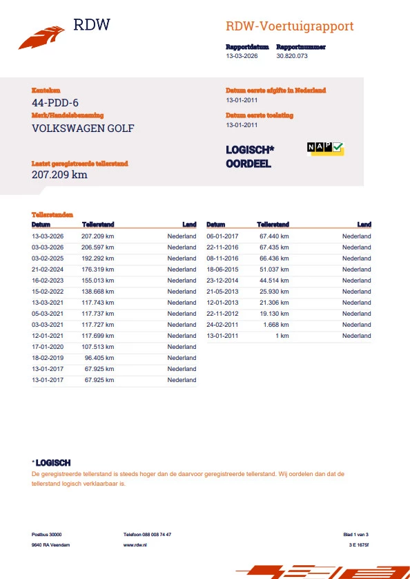 Hoofdafbeelding Volkswagen Golf