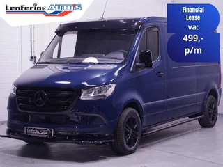 Mercedes-Benz Sprinter 215 CDI 150 pk L2H1 Black&Blue Edition 18' LMV Airco, Zwarte Grille + Spiegelkappen, Zonneklep, 2-Zits, Nieuw