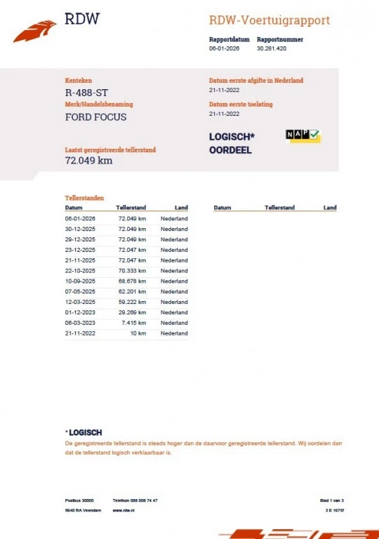 Hoofdafbeelding Ford Focus