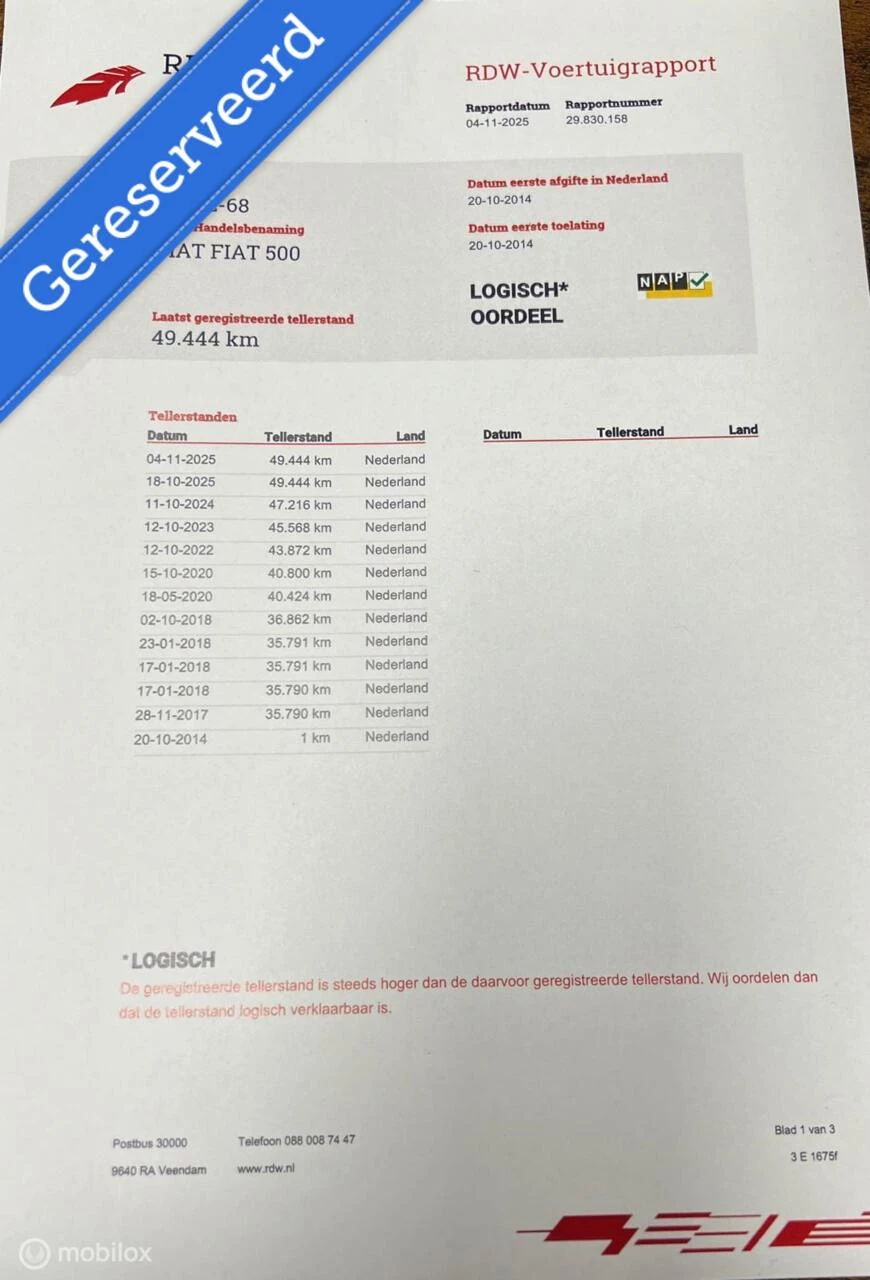 Hoofdafbeelding Fiat 500