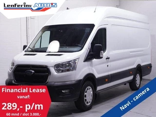 Ford Transit 2.0 TDCi 130 pk L4H3 Trend Navi, Camera Airco, Cruise Control, Lane&Side Assist, PDC V+A, 3-Zits