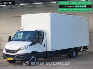 Iveco Daily 72C18 3.0L Automaat 1000KG Laadklep Luchtvering 180PK Dubbellucht Airco Cruise D'Hollandia Euro6 Meubelbak Koffer Airco Cruise control