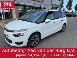 C4 Grand Picasso 1.6 Turbo165 pk 7 personen Business Navigatie , Camera , Trekhaak 1.500 trekgewicht  , Panorama dak , Climate & Cruise controle , Verwarmde voorstoelen , Keyless ,  Priveglas , Onderhouden door Citroen dealerr