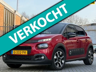 Citroen C3 1.2 PureTech S&S Shine 110pk Automaat - Rouge Rubi/Noir - Carplay/Nav/Cruise/Clima