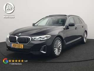 BMW 5 Serie Touring 530e Luxury Line Plug In Hybrid 294pk Dealer O.H PHEV | Trekhaak Af Fabriek | Panodak | Camera | Lederen Sportstoelen Memory & Verwarmd | Apple Carplay | Cruise Control | Navigatie | Virtual | DAB |