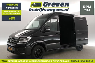 Volkswagen Crafter 2.0 TDI DSG HIGHLINE EXCLUSIVE L3H3 | FACELIFT MODEL | BPM VRIJ | NIEUW 3000KG 2XSCHUIFDEUR TREKHAAK VIRTUAL ADAPTIVE CRUISE LED 140PK CARPLAY 17"LMV