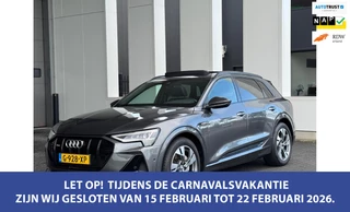 Audi E-tron E-tron quattro Launch edition Black 2x S - LINE, panoramadak, 1/2 lederen sportinterieur, vele opties, NL auto