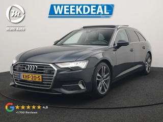 Audi A6 Avant 50 TFSI e quattro S Line PHEV 300pk | Trekhaak Af Fabriek | Panodak | 360 Camera | Head Up | Matrix LED | Adaptive Cruise | S-Line | Alcantara Sportstoelen Memory & Verwarmd | Keyless | Blis | Navigatie | Virtual | DAB | 19"L.M | Plug In Hybrid |