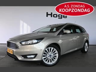 Ford Focus Wagon 1.0 Titanium Edition Ecc Navigatie LED Dealer Onderhouden! Inruil Mogelijk!