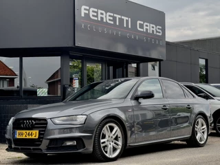 Audi A4 Limousine 1.8 TFSI AUT S-LINE BLACK-EDTION. LEDER NAVI AIRCO PARK-ASSIST LED LMV PDC