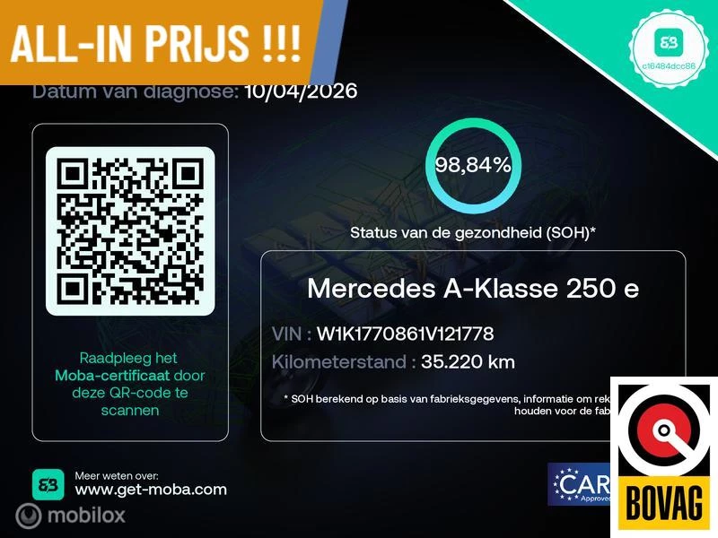 Hoofdafbeelding Mercedes-Benz A-Klasse