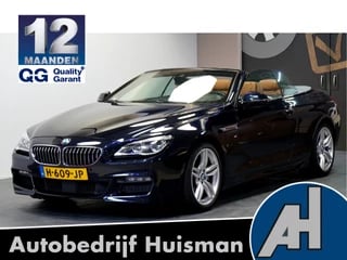 BMW 6 Serie Cabrio 640d 230kW/313pk Aut8 High Exe M-Sport FULL LED + ADAPT.CRUISE + NAVI PROF. + HIFI AUDIO + DYNAMIC DRIVE + HEAD-UP + CARPLAY + COMFORTSTOELEN + STOELVERWARMING + ACTIVE STEERING + 360 CAMERA + PARKSENSOREN + 19" LM-VELGEN!!