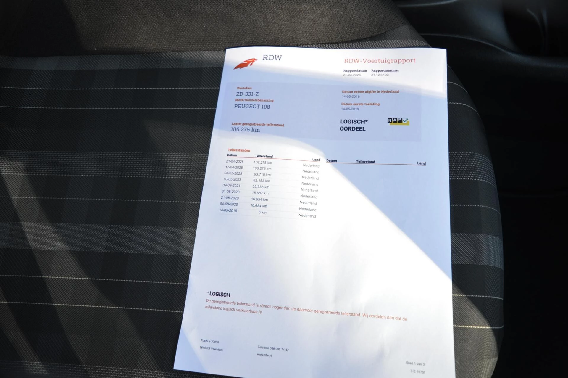 Hoofdafbeelding Peugeot 108