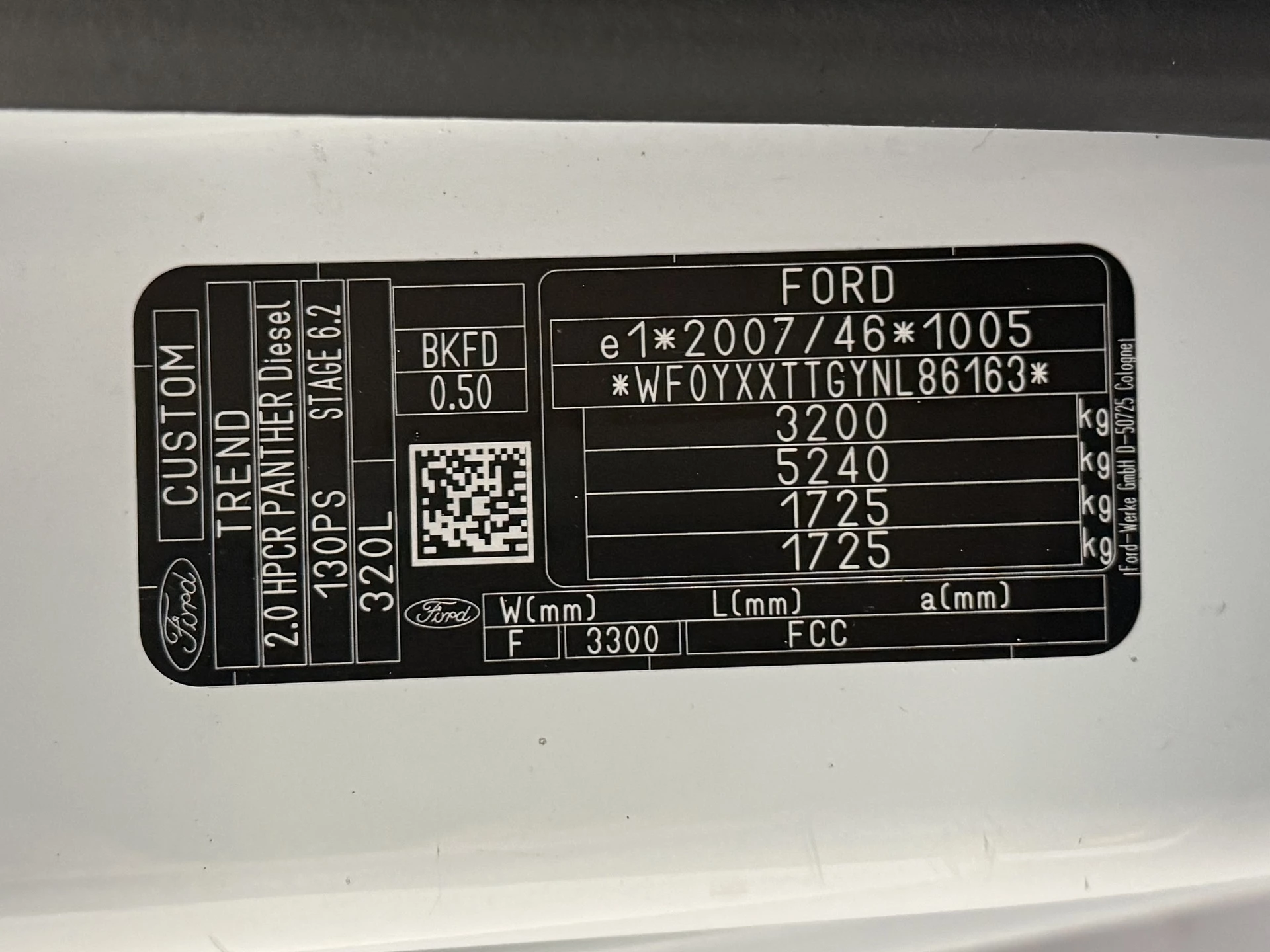 Hoofdafbeelding Ford Transit Custom