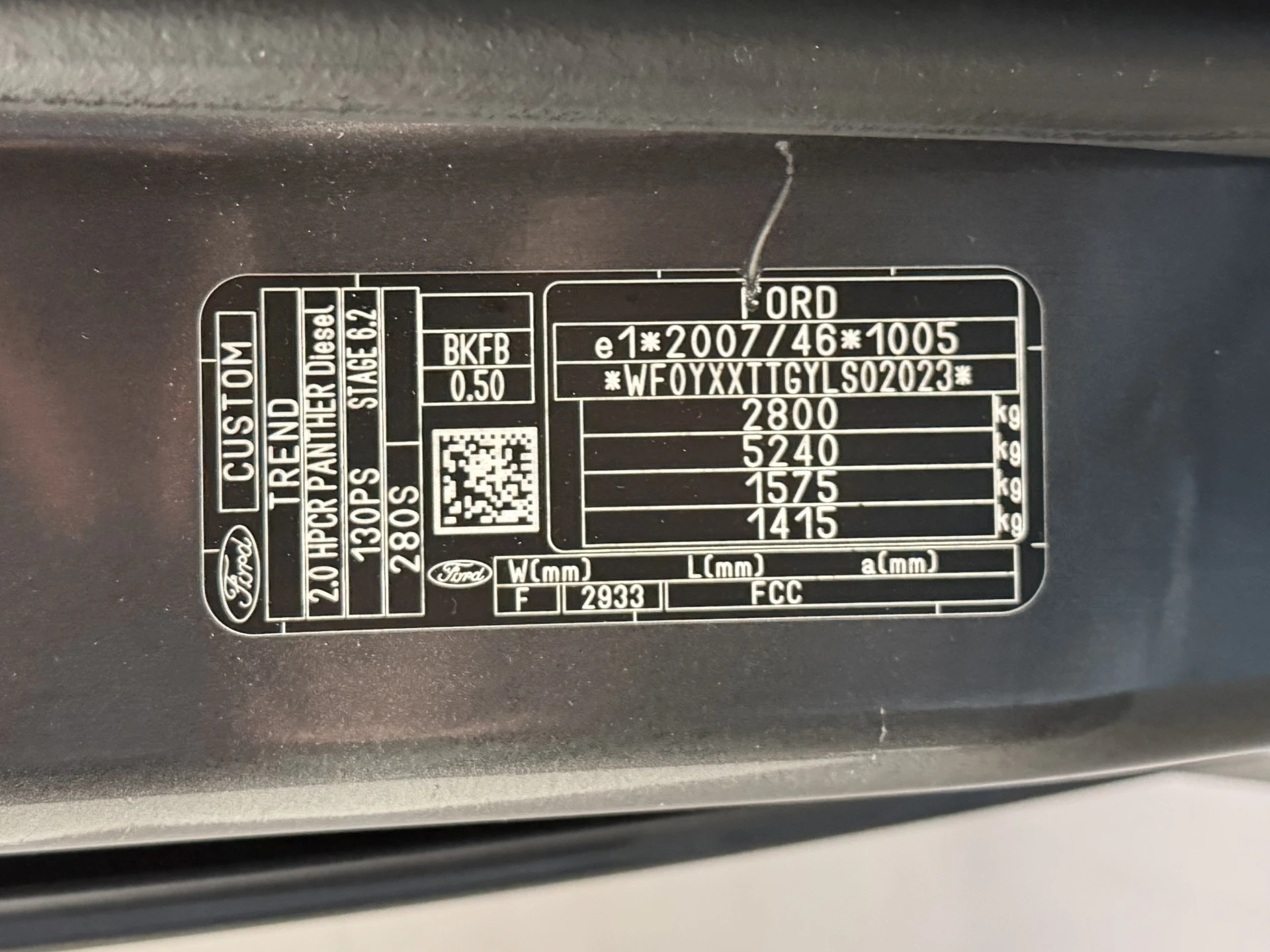 Hoofdafbeelding Ford Transit Custom