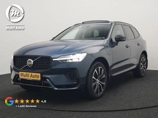 Volvo XC60 T6 AWD Ultimate Dark LONG RANGE Plug In Hybrid 350pk Dealer O.H. PHEV | Trekhaak Af Fabriek | Panodak | Adaptive Cruise | 360 Camera | Harman / Kardon | Lederen Sportstoelen Memory & Verwarmd | Google Assistent | Apple Carplay | Keyless | Stuur Verwarmd | 