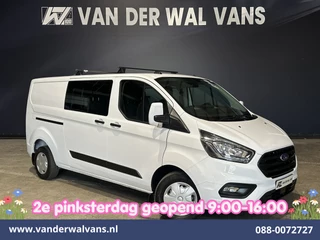 Ford Transit Custom 2.0 TDCI 131pk L2H1 Dubbele Cabine Inrichting Euro6 Airco | 5-Zits | Camera | Cruisecontrol | LED Parkeersensoren, Stoelverwarming, Achterklep, Dakdragers, 2800kg trekvermogen