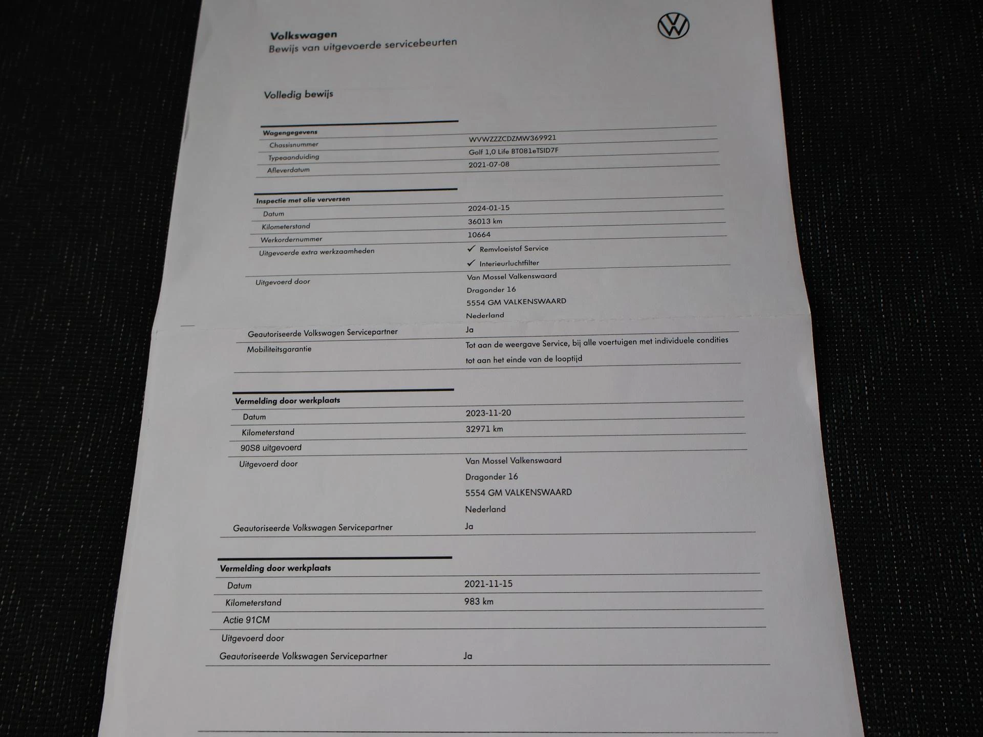 Hoofdafbeelding Volkswagen Golf