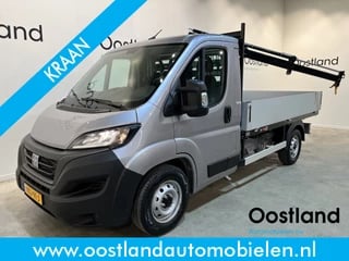 Citroën Jumper (Fiat Ducato) 35 2.2 MultiJet 140 PK Open Laadbak / Hiab Kraan / Euro 6 / Airco / Trekhaak 3000 KG / Cruise Control / CarPlay / NIEUW !!