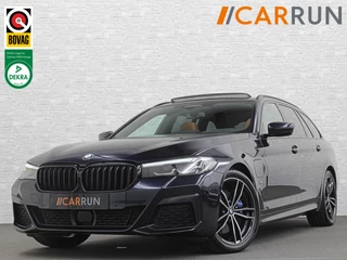 BMW 5 Serie Touring 530e M-Sport | Panorama | 360 Camera | ACC | Harman-Kardon | Trekhaak | Keyless-Entry | Leder | Rij-Assist Pro | 19'' | Sfeerverlichting | Carplay | LED | Zonwering | Standkachel | Draadloos Laden | Dealer onderhouden |