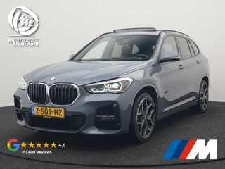 BMW X1 xDrive25e M Sport Plug In Hybrid Storm Bay Metallic 221pk Dealer O.H. PHEV | Panodak | Head Up | Adaptive Cruise | Camera | Stoelen & Stuur Verwarmd | Sfeerverlichting | Keyless | Navigatie | 19"L.M | DAB |