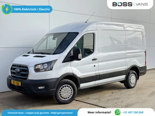 Ford E-Transit 390 75kWh 184PK 390 Elektrisch 75kWh 334km WLTP BEV Snelladen L2H2 Climate Control Tacho Carplay Camera Stoelverwarming Parkeersensoren voor achter Laadkabel