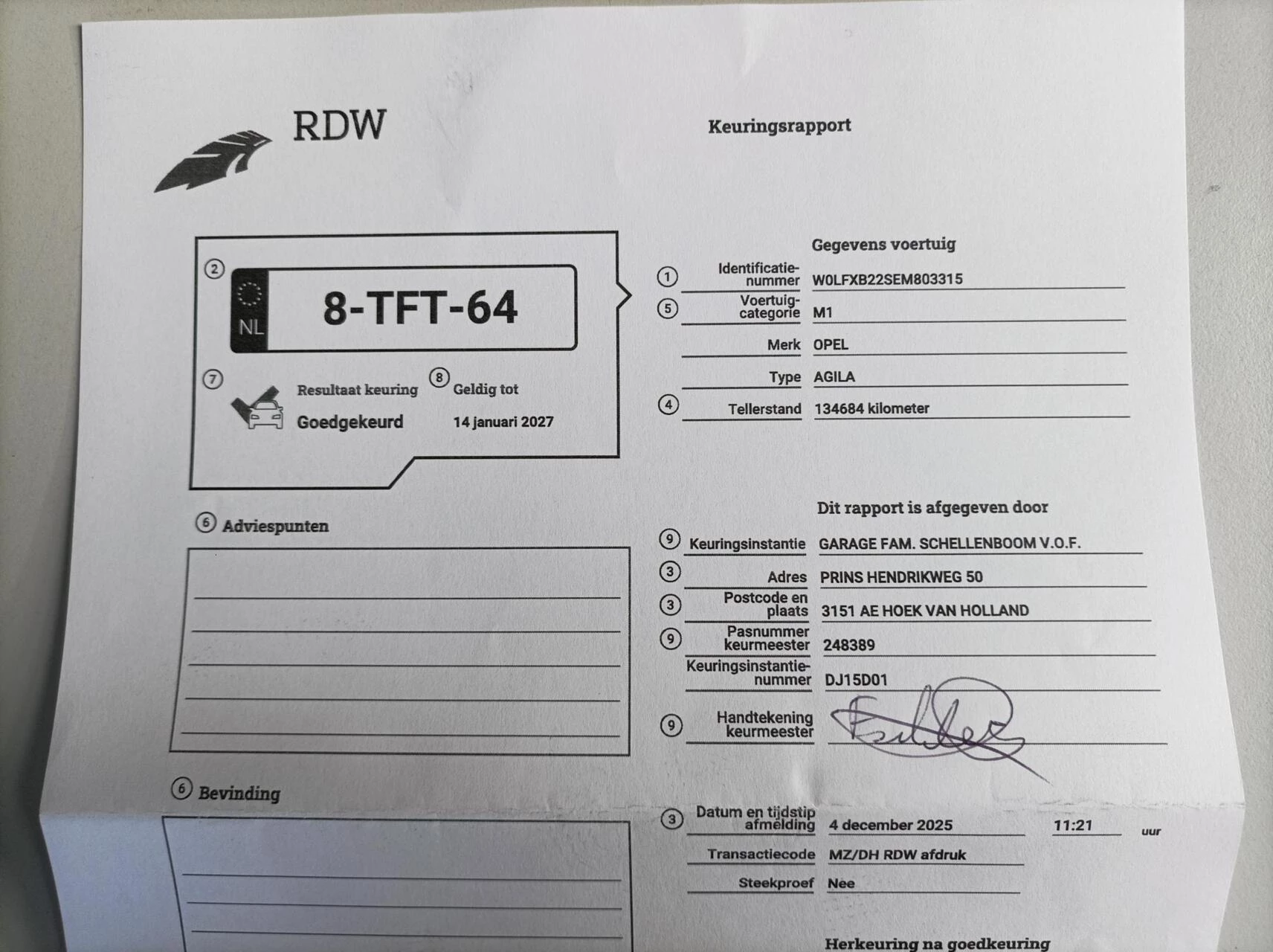 Hoofdafbeelding Opel Agila