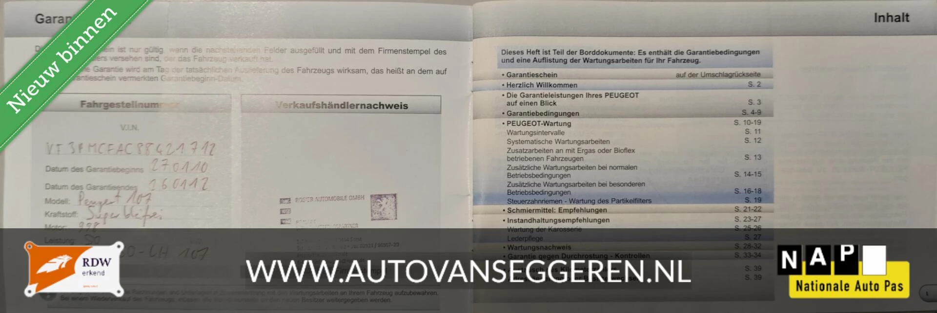 Hoofdafbeelding Peugeot 107