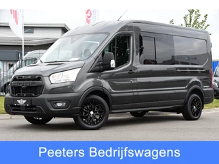 Ford Transit 350 2.0 TDCI L3H2 DC Raptor Grill Cruise, Camera, Carplay, Automaat, Sensoren, Trekhaak, NAVI, Multimedia, Uniek!