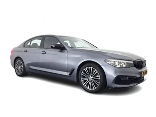 BMW 5 Serie 520i Executive Edition Sportline Aut. *LEATHER-FABRIC | FULL-LED | DIGI-COCKIT | KEYLESS | NAVI-FULLMAP | HEATED-SPORTSEATS | PRIVACY-GLASS | AMBIENTLIGHT | ECC | CARPLAY | PDC | TOWBAR | 18"ALU*