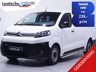 Citroen Jumpy 2.0 HDI 120 pk Club XL Dubbel Cabine 6-Zits Airco ECC, Apple Carplay, Cruise Control, NAP, Sidebars