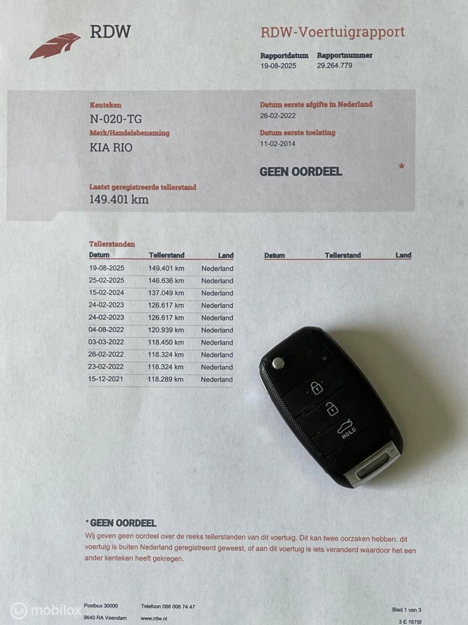 Hoofdafbeelding Kia Rio