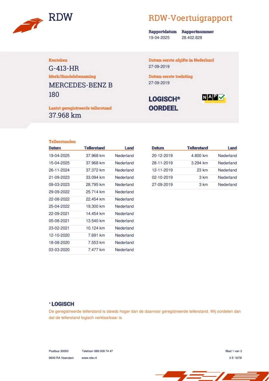Hoofdafbeelding Mercedes-Benz B-Klasse