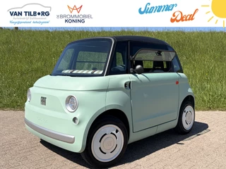 Fiat Topolino Brommobiel SUMMER DEAL | Verde Vita | Elektrische Brommobiel | Panoramadak | Ventilatie | LED Verlichting