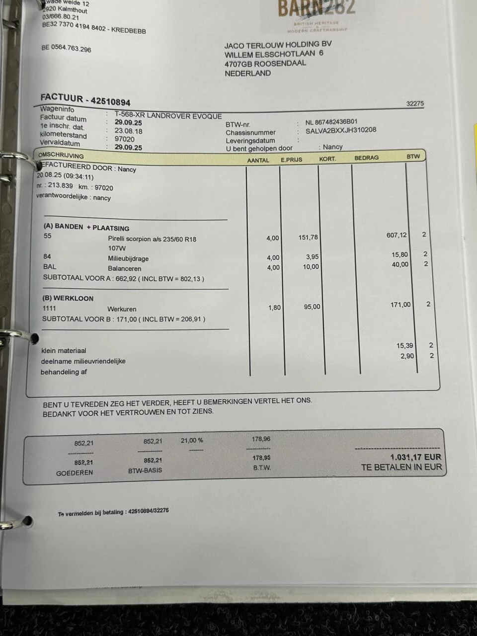 Hoofdafbeelding Land Rover Range Rover Evoque