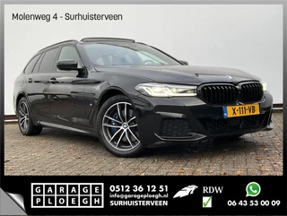 BMW 5 Serie Touring 530e xDrive M-sport HUD Laser Memory 4wielsturing Pano Business Edition Plus