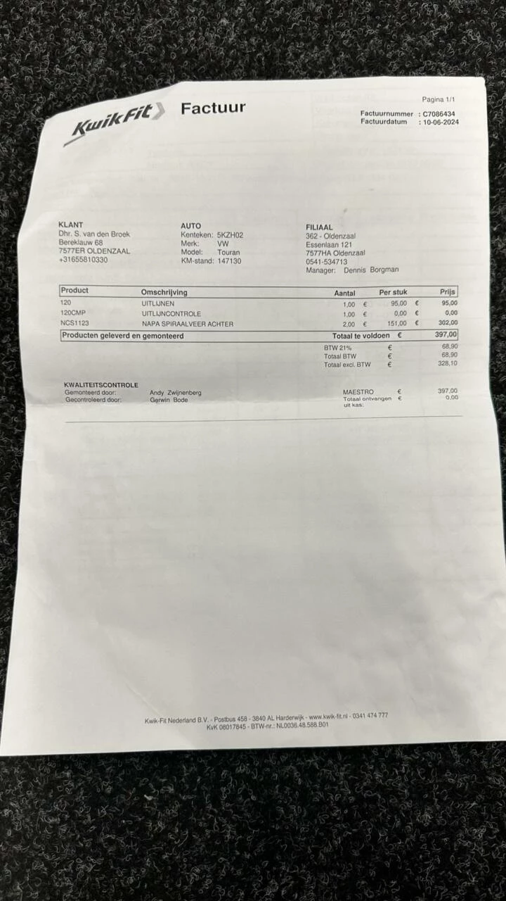 Hoofdafbeelding Volkswagen Touran
