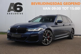 BMW 5-serie Touring 530i High Executive 252PK M Sport Laser LED Panoramadak Harman Kardon Wegklapbare Trekhaak Nappa Leder Memory Sfeerverlichting Shadow Line 360 Camera
