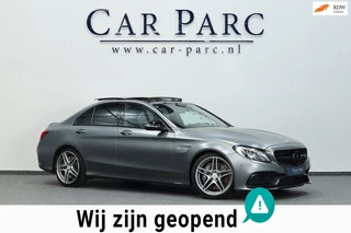 Mercedes-Benz C-klasse AMG 63 MATT/CARBON/SCHAALSTOELEN/SFEER/PANO/HALF LEDER+ALCANTARA+SVERWARMING/19"LMV/CAM/ACC/12 MDN GARANTIE