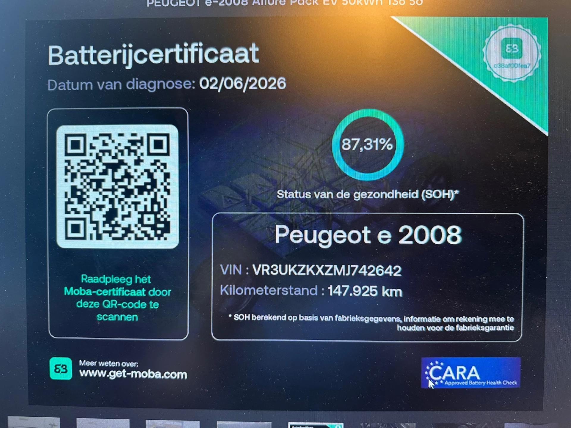 Hoofdafbeelding Peugeot e-2008