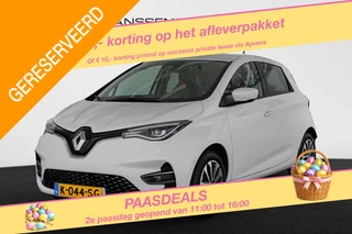 Renault ZOE R135 Intens 52 kWh KOOPACCU SOH 94% Stoelverwarming Navi Private lease €424,- p/m