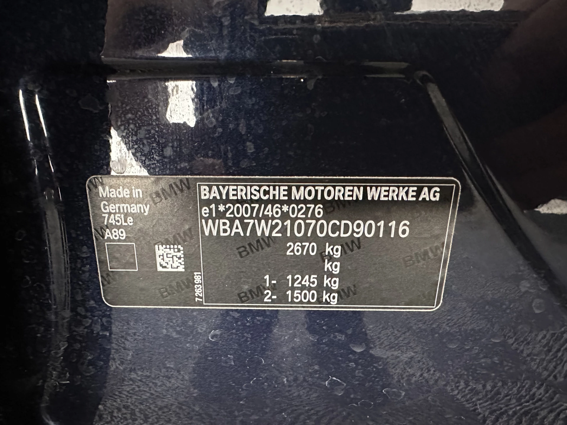 Hoofdafbeelding BMW 7 Serie