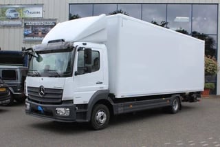 Mercedes-Benz Atego 1224Lnr Bakwagen met Laadklep en Zijdeur, Gesloten bakwagen 728x248x240, 1500 kg laadklep met 180 cm Plateau, Zijdeur