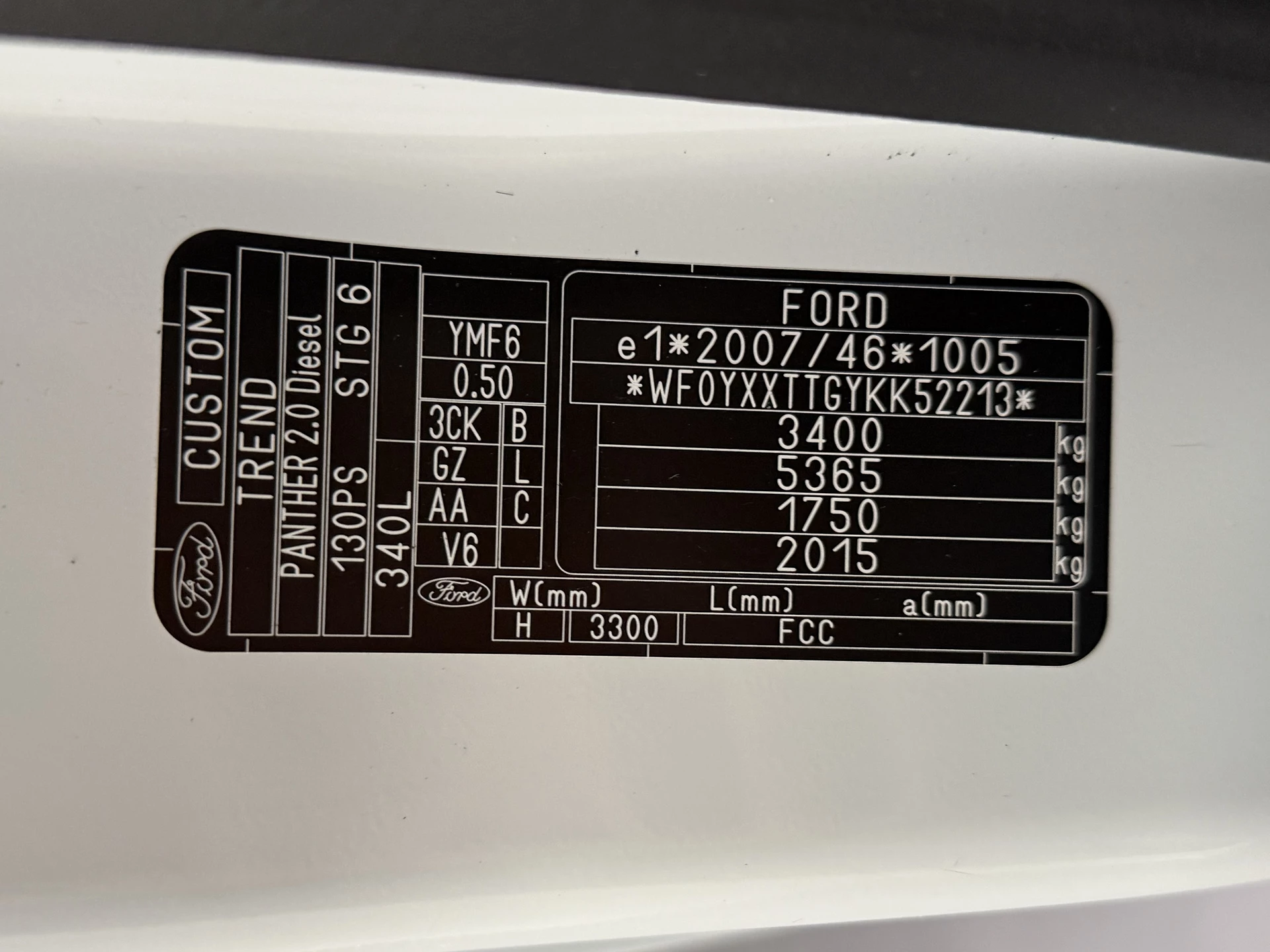 Hoofdafbeelding Ford Transit Custom