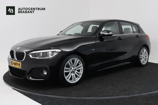 BMW 1-serie 118i High Executive M-Sport Automaat (M-PAKKET, STOELVERWARMING, GROOT-NAVIGATIE, PARKEERSENSOREN, DEALER ONDERHOUDEN)