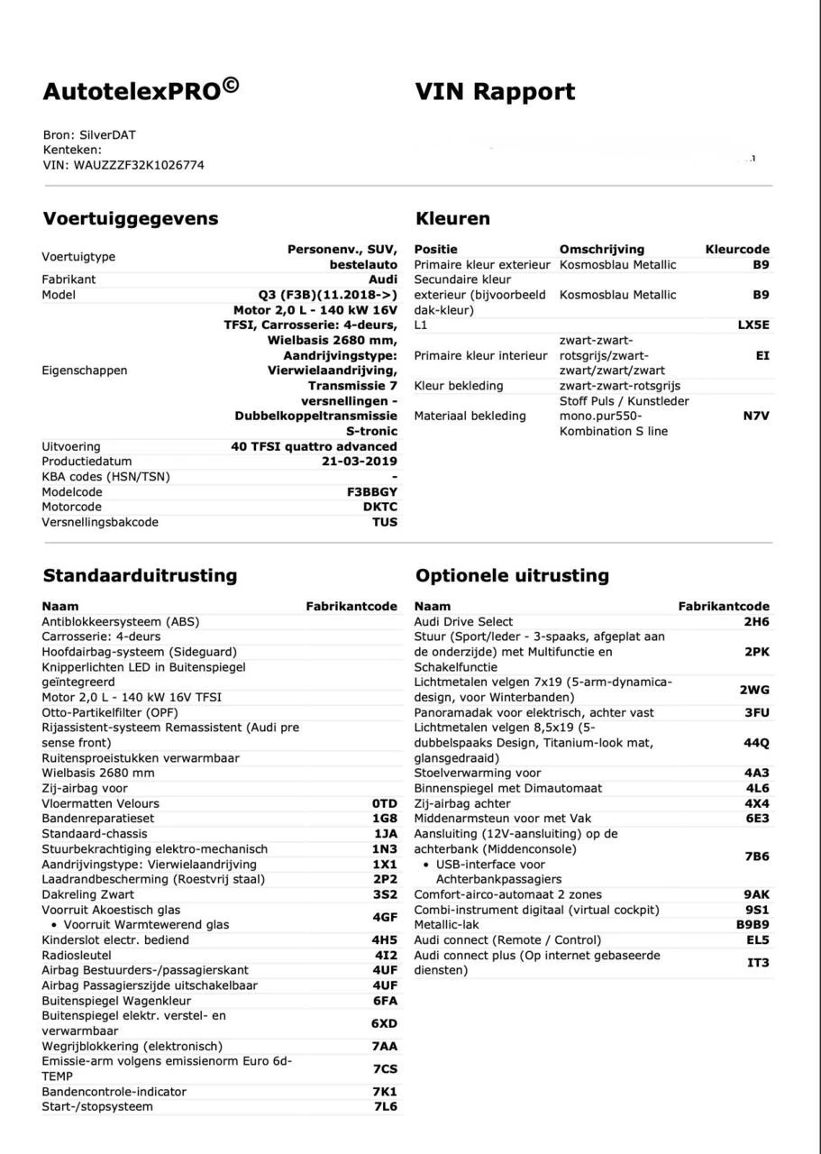 Hoofdafbeelding Audi Q3